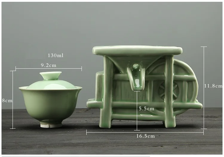 Celadon изысканный керамический чайный чайник чайный набор для заварки ситечко чайный набор кунг-фу Tureen Teacup автоматические красивые подарки
