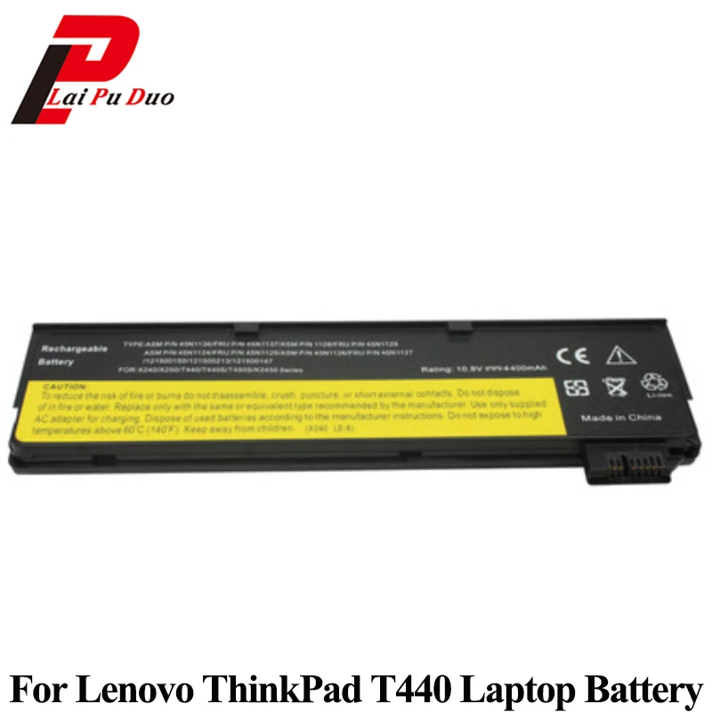 

Laptop Battery for Lenovo ThinkPad X240 X250 X260 T440S T440 T450S S440 S540 45N1130 45N1131 45N1126 45N1127 10.8V 5200mAh