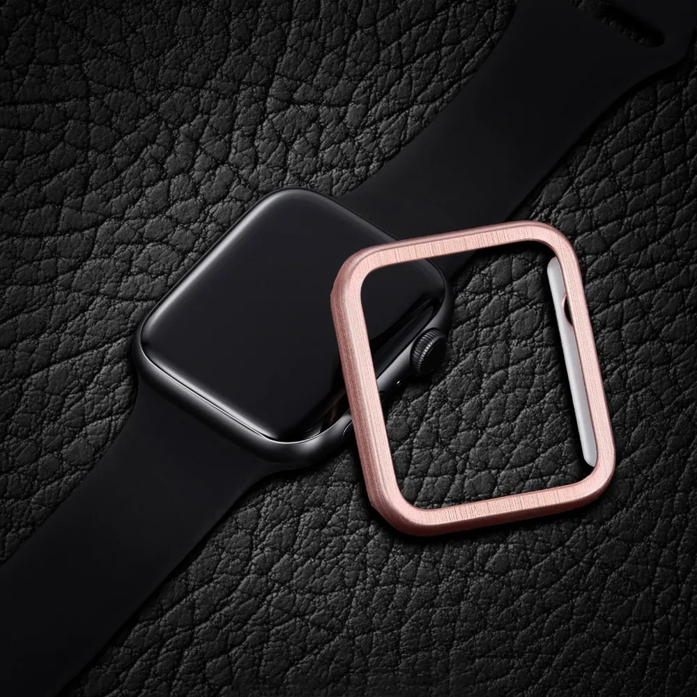 Проволочный чехол с текстурой для iWatch Series 3 2 1, жесткий чехол с рамкой для ПК, устойчивый к царапинам ударопрочный чехол для ПК 38/42 мм