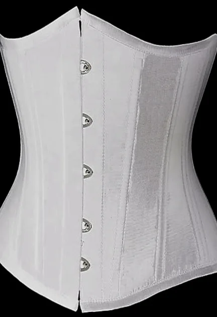 Женский корсет черный белый со стальными косточками | Женская одежда