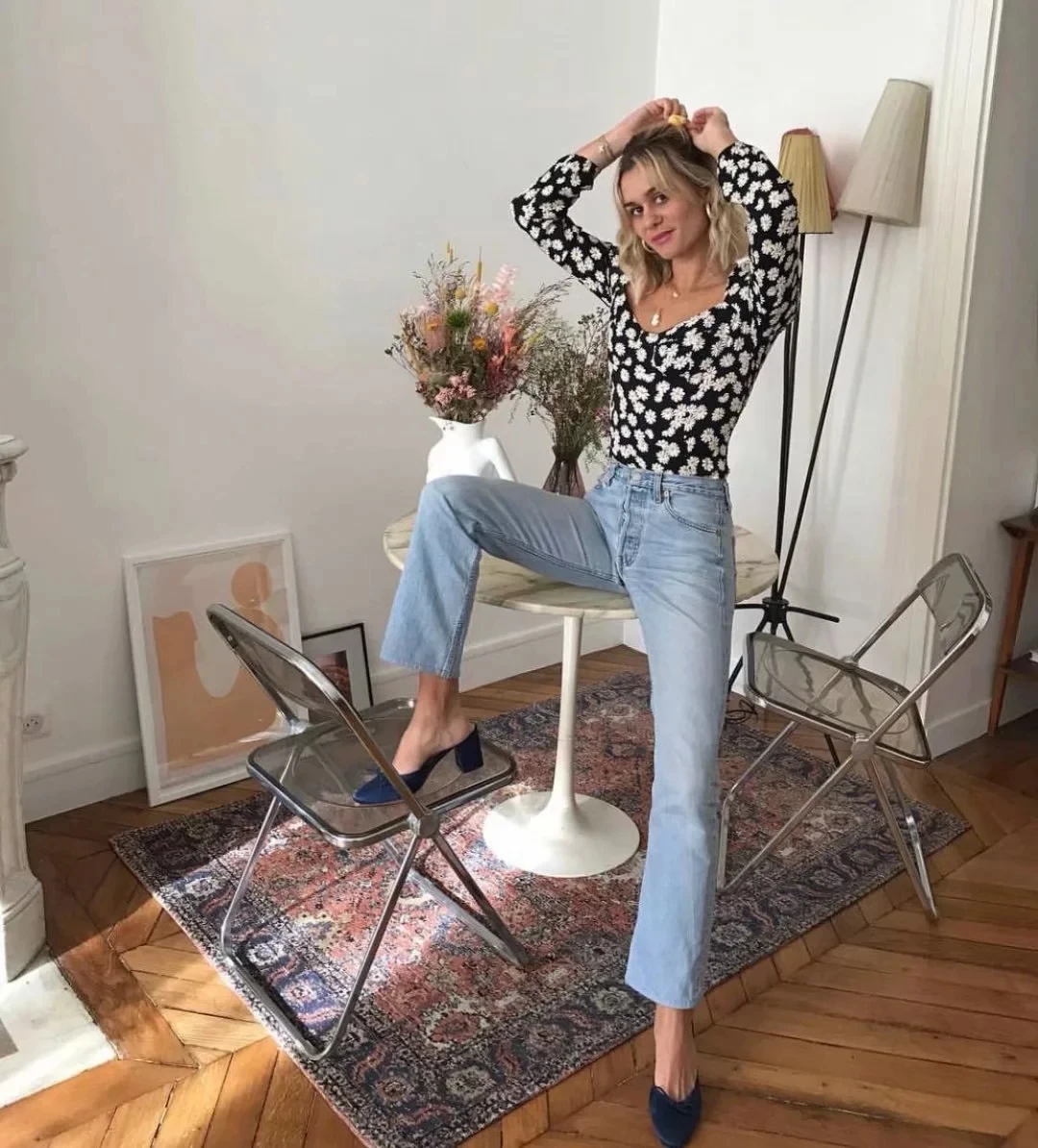 Boho женские топы летние элегантные эластичные складные женские блузки винтажный цветочный принт с длинным рукавом Корейская одежда уличная блуза