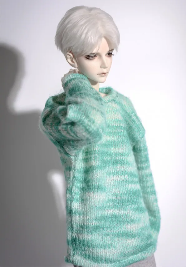 BJD кукла платье цвет свободная шерстяная футболка 2 цвета в 1/4 1/3 SD MSD SSDF tert звезда рубашка куклы аксессуары - Цвет: Белый