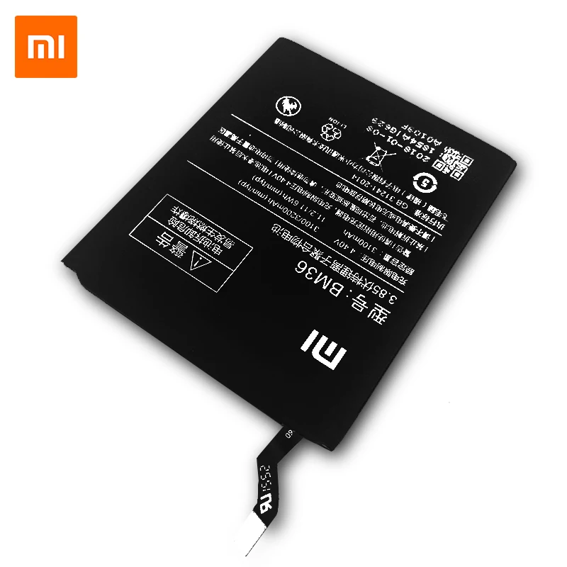 Оригинальный аккумулятор для телефона XiaoMi BM36 Xiaomi Mi 5S 6 4 Redmi Note2 BM45 4A BN30 BM32 BM39