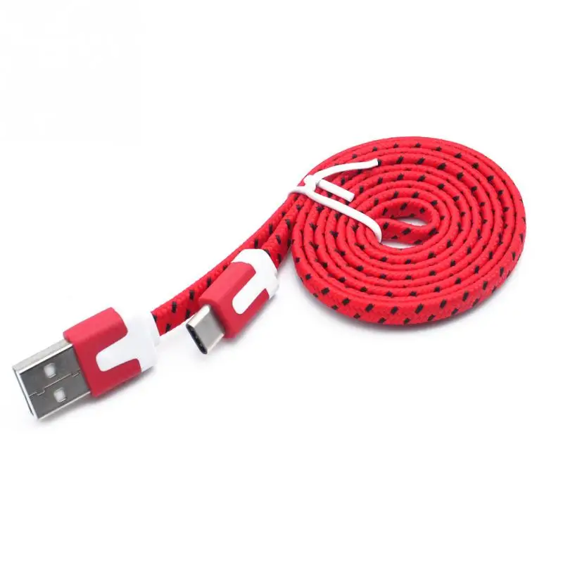 red 1 м/2 м/3 м Мини V8 разъем 3 фута веревка микро USB быстрое зарядное устройство провод зарядный кабель-трос для синхронизации данных для huawei Android - Цвет: red