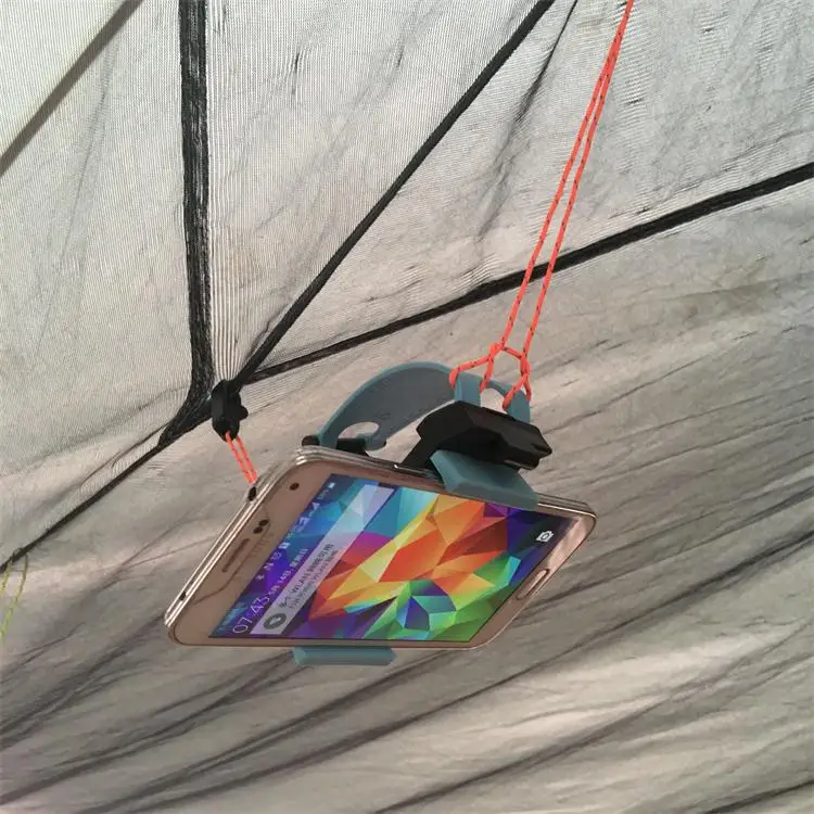 DIY Mobile Phone Holder Lazy Bracket Fixed Retractable Hanging Clip for Tent Car | Спорт и развлечения
