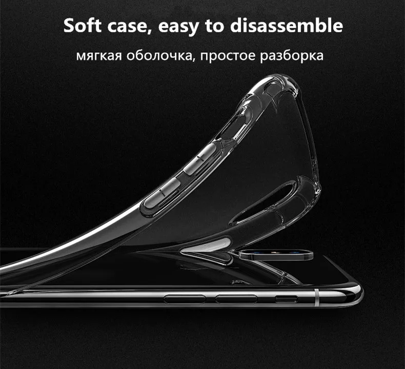 Прозрачный силиконовый чехол для iPhone 6 6s Plus 7 8 plus роскошный противоударный X XS MAX XR p