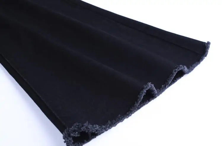 

Women's 2018 autumn new stretch black was thin speaker jeans