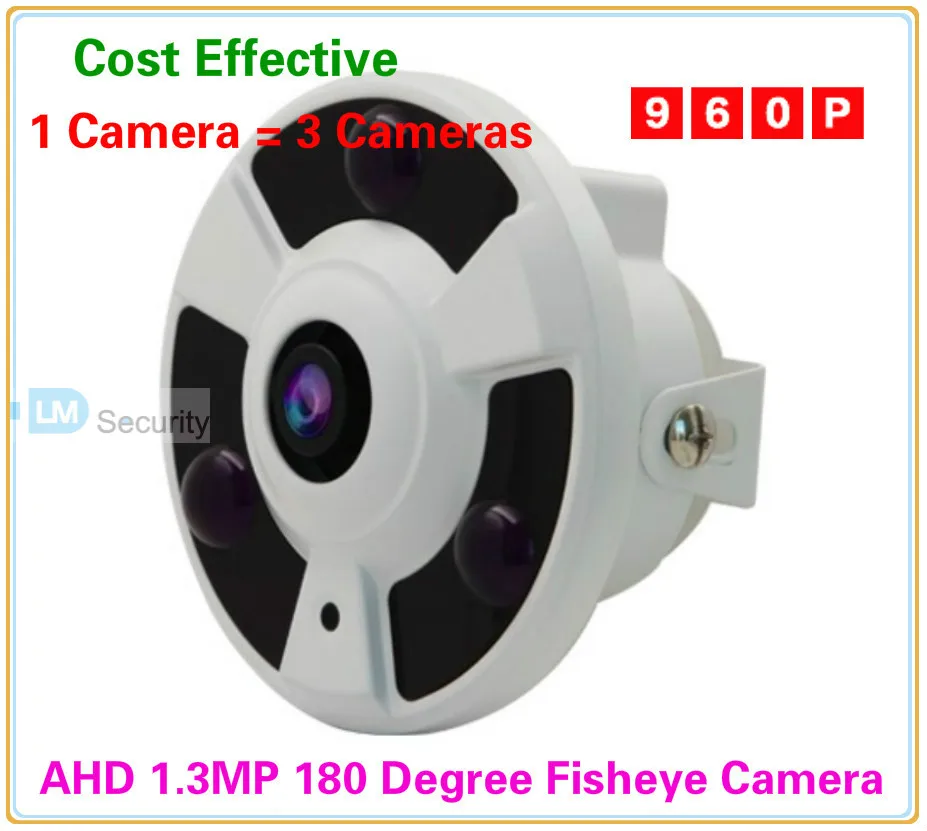 Lihmsek новинка 1 5 мм 180 градусов объектив рыбий глаз CCTV AHD камера портативная 1.3MP с ИК