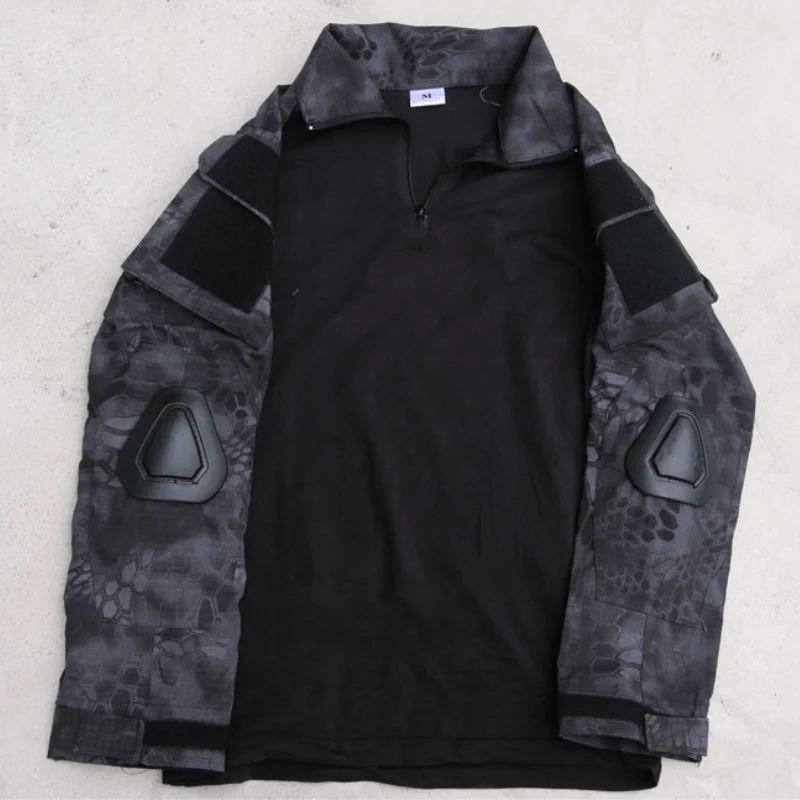 Kryptek typhon Camo G2 армии тактическая рубашка с длинным рукавом быстросохнущая Для мужчин камуфляж Airsoft военный Пеший Туризм охоты футболка