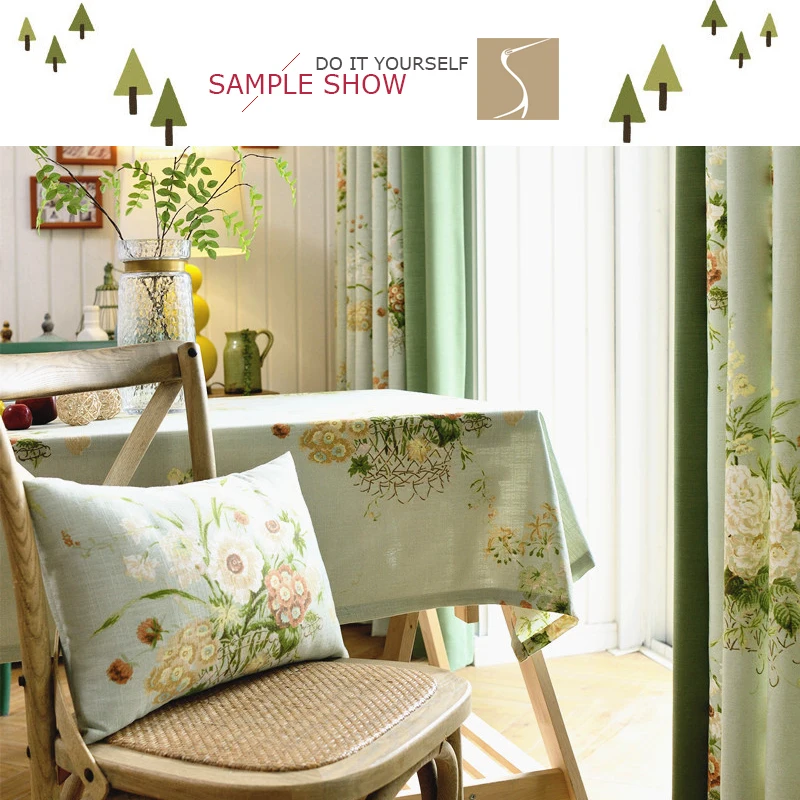 280 см широкие садовые Подсолнухи хлопковая льняная Затемняющая драпировка