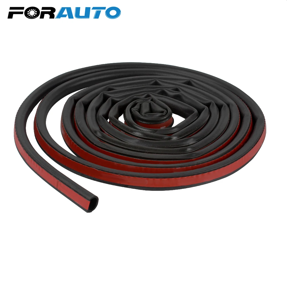 FORAUTO большой D Тип Уплотнительная резиновая полоса Автомобильная звукоизоляция