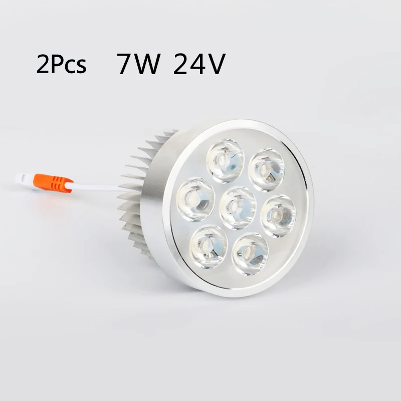 2pcs-7W-24V-Bulbs Jiujia светодиодный светильник для работы s токарный фрезерный станок шланги металлический станок с ЧПУ Светильник сменный светильник лампа 24 В/36 В/220 В - Цвет: 2pcs-7W-24V-Bulbs