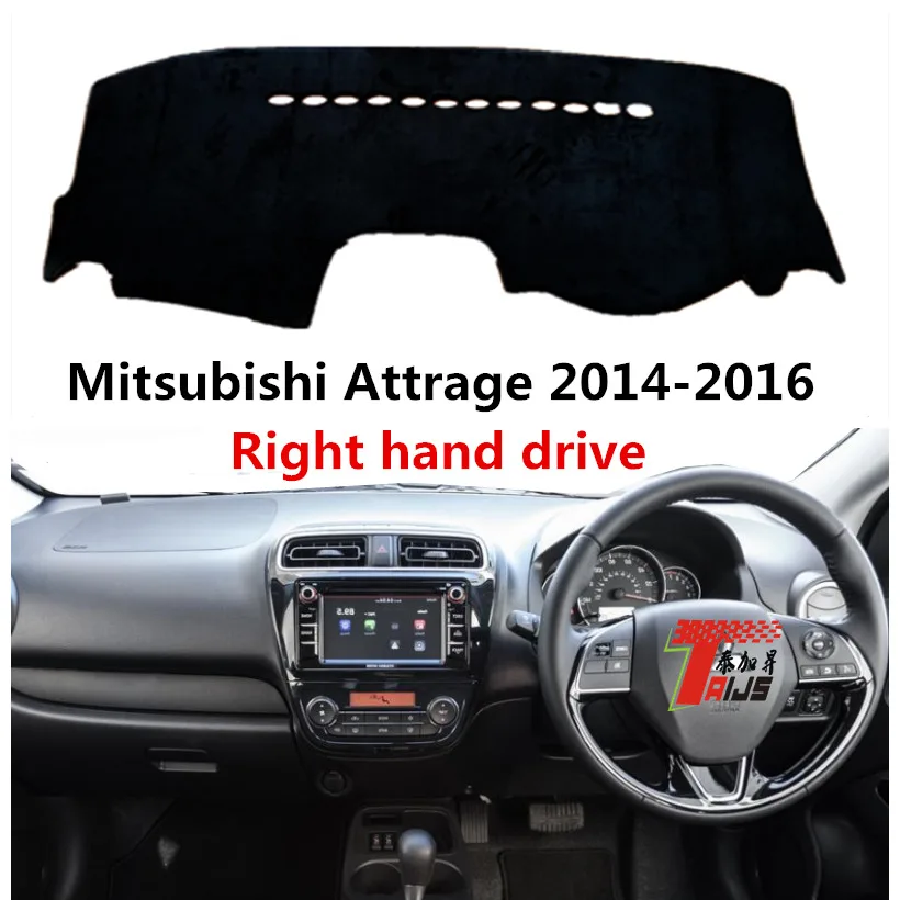 Чехол для приборной панели автомобиля TAIJS чехол Mitsubishi Attrage 2014 2016 полиэстер коврик
