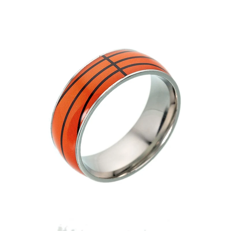 Кольцо для бейсбола баскетбола регби футбольные украшения кольца из нержавеющей