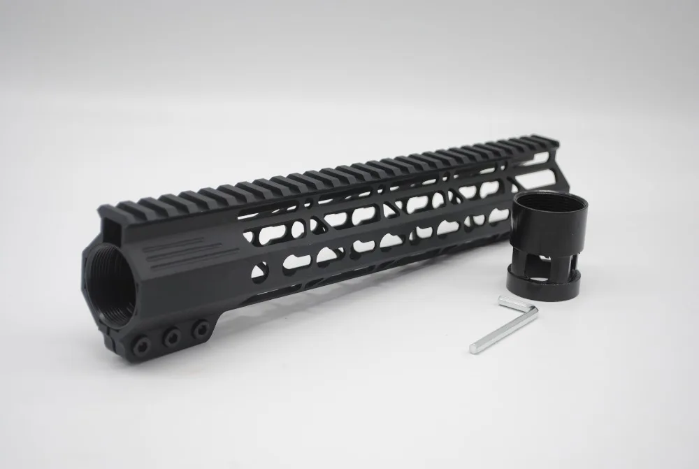 TriRock Black/Tan/Red 11 дюймов Keymod зажим Handguard Free Float Picatinny Rail Mount System Fit .223/5.56 Rifle AR