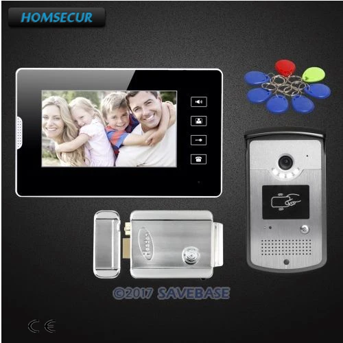 

HOMSECUR 7" Wired Video Door Entry Call System with Touch Panel Monitor for Home Security