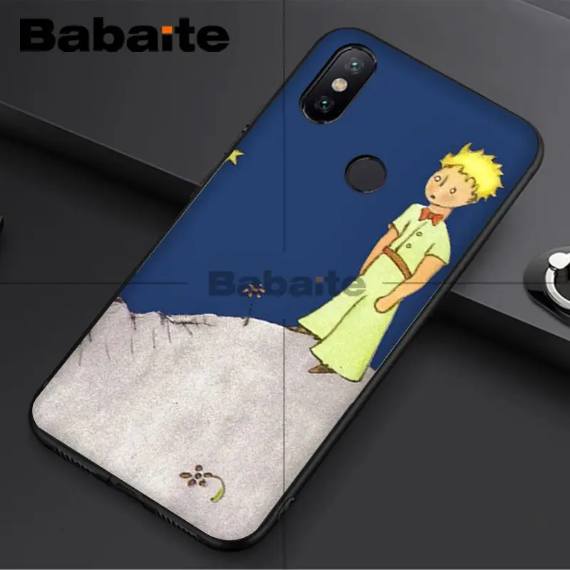 Babaite Маленький принц и лиса черный сотовый Чехол для телефона для redmi 5plus 5A 6pro 4X note5A note4x note6pro 6A Чехол для мобильного телефона