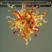 high hanging wings chandelier golden color 100 hand blown glass led murano glass chandelier lighting