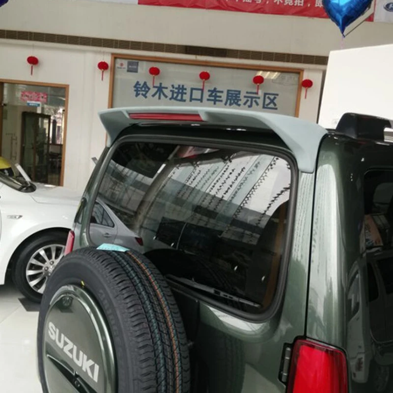 

For Suzuki Jimny Car Decoration 2007-2016 ABS Plastic LED Light Paint Painting Color Rear Trunk Roof Spoiler