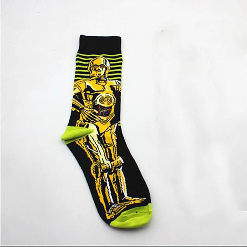 Звездные войны последние джедай Модные женские носки хлопковые с забавным