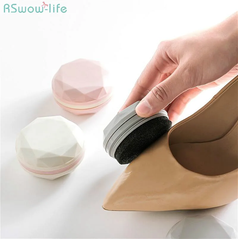 

2PCS Portable Shoe Polisher Double-Sided Macaroon Style Shoe Polisher Sponge Shoe Polisher Decontamination Cleaning Shoe Brush