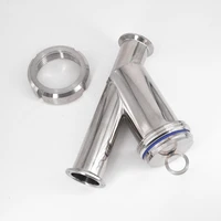 34 1 1 14 1 12 pipe od x 1 5 tri clamp sanitary y shaped strainer filiter sus 304 stainless steel for beer brewing