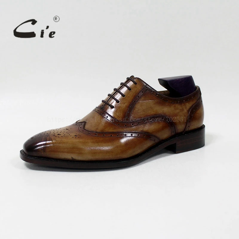 Броги cie из 100% натуральной телячьей кожи с квадратным носком дышащие кожаные