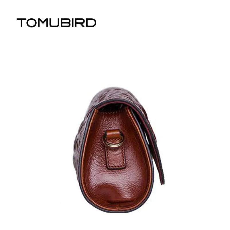 Сумка-мессенджер TOMUBIRD из натуральной кожи крокодила с тиснением | Багаж и сумки
