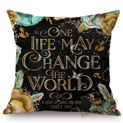 T238-20 Bookish Readig Book Classic Novels Art Quotes Letter Print Library литературный чехол на диванную подушку из хлопка и льна - Цвет: T238-20