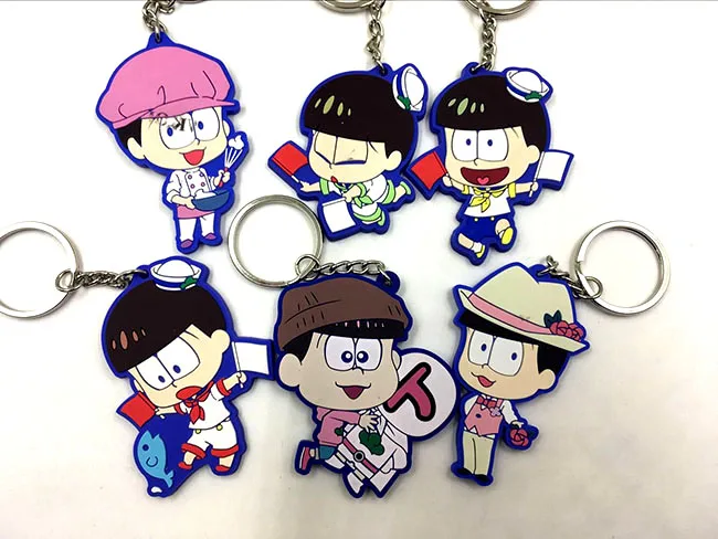 2018 6 шт./лот Обувь с рисунками из японского аниме osomatsu резиновый силиконовый