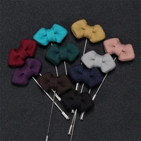 5pcslot fashion scarf fabric bowknot mens brooch corsage bow lapel pin for suits brooches pins jewelry