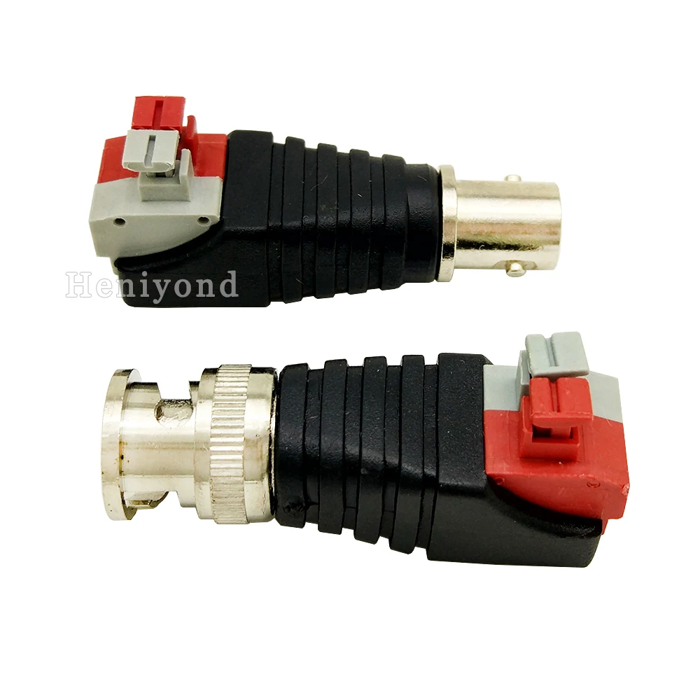 10 пар/лот Coax CAT5 для камеры CCTV BNC UTP Видео балун коннектор адаптер Штекерная вилка