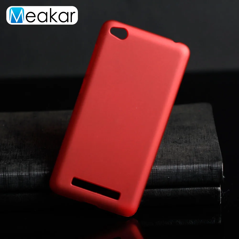 Матовая Пластик Coque 5.0For Xiaomi Redmi 4A чехол для Xiaomi Redmi 4A Redmi4A телефона чехол-лента на заднюю панель - Цвет: Red