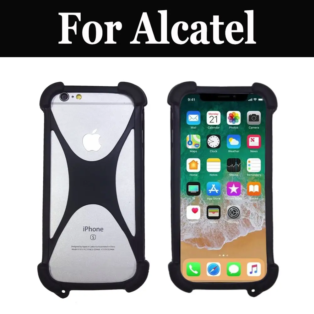 Ультратонкий резиновый мягкий силиконовый чехол для Alcatel 1 1C 3x5 5V A3 XL A5 LED A7 Fierce Flash