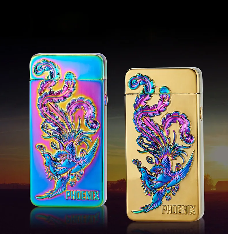 

Феникс 3D рисунок более легкий импульс двойная дуга прикуриватель USB зарядка для мужчин