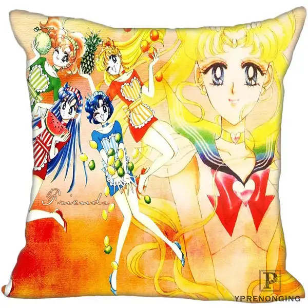 Square Pillowcases Декоративная Наволочка на заказ Сейлор Мун розовая квадратная Наволочка на молнии лучший подарок 35X35,40x40,45x45 см(одна сторона) 180516-19 - Цвет: Square Pillowcases