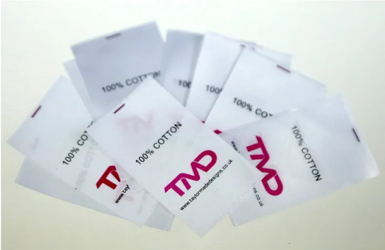 

Free Shipping 500pcs/lot cotton labels for clothes/hats decoration Printed Korea Fashion Labels garment accessories