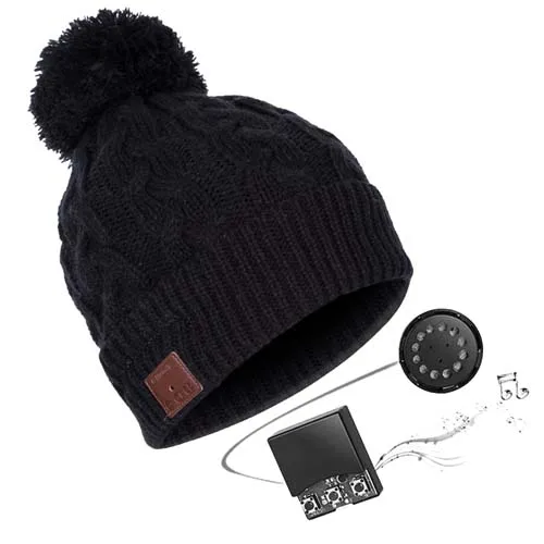 033-black JINSERTA Беспроводной шапка c наушниками Bluetooth стерео музыка Смарт Кепки BT4.2 открытый sportheadset Динамик с микрофоном для громкой связи - Цвет: 033-black