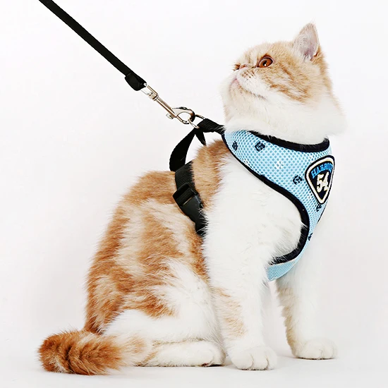 Новые хлопковые воротники для кошек на груди трикотажные ошейники поводок