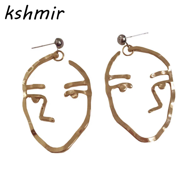 Gold plated kshmir Модные Ретро металлический сплав серьги-гвоздики серьги новые серьги-гвоздики(несколько вариантов сережек - Окраска металла: Gold plated