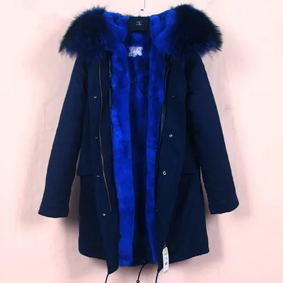 Новая Серая зимняя куртка размера плюс 2020 Женская парка с натуральным большим