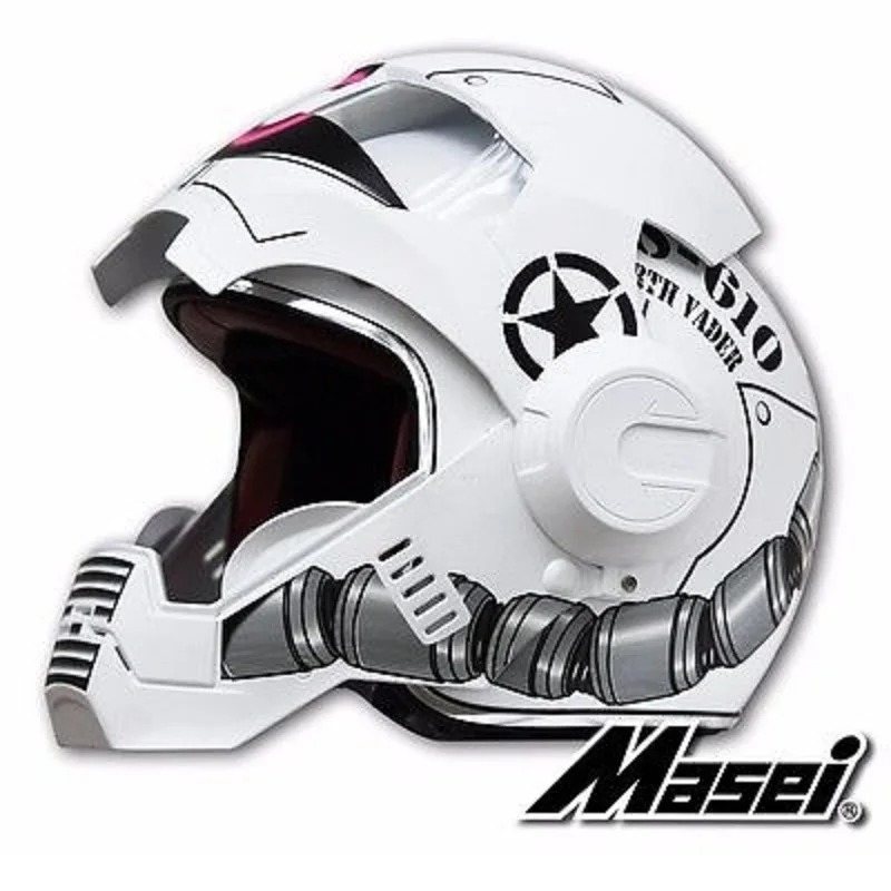 MASEI610 Ironman мотоциклетный шлем Мотокросс половины личности открытым лицом