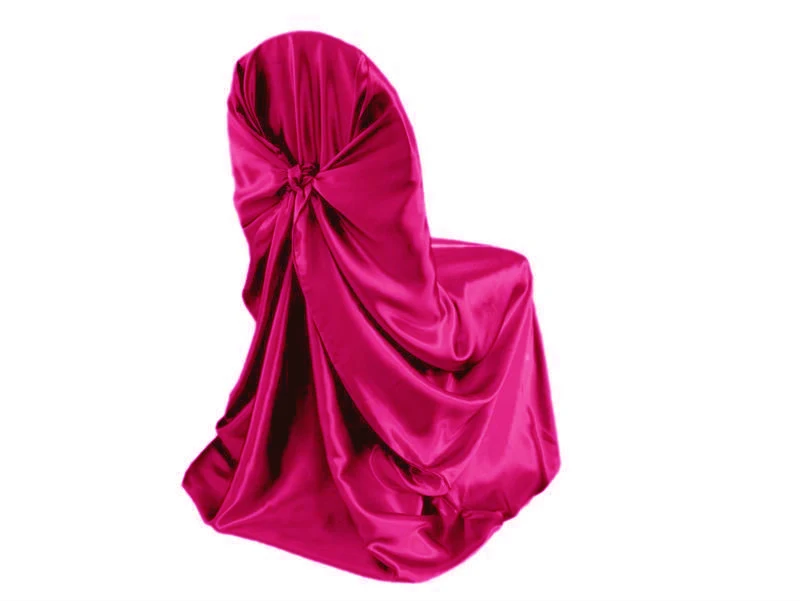 fuchsia 110x140 см самозавязывающийся атласный чехол для стула для свадьбы украшение для банкета и вечеринки товары для ужина украшения оптом бренд - Цвет: fuchsia