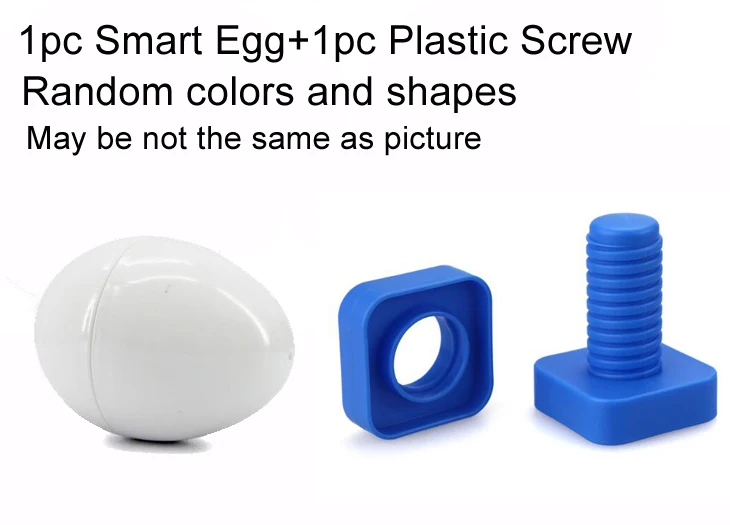 1 Eggs 1 Screw Цветная познавательная доска Монтессори, Детская развивающая игрушка, головоломка для детей, игрушки, цветная форма, настольная игра, детская игрушка GYH - Цвет: 1 Eggs 1 Screw
