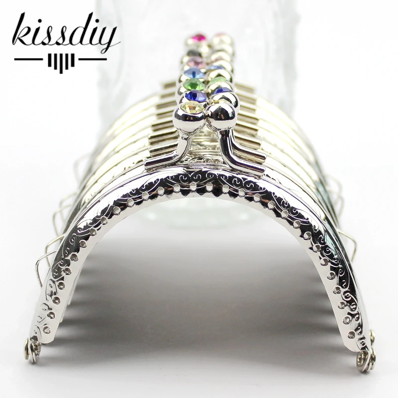 KISSDIY 16 шт./лот 8 5 см серебряным тиснением тон со стразами и круглым носком