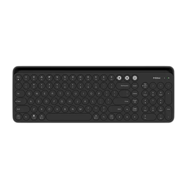Черный Оригинальная Двухрежимная клавиатура Xiaomi Miiiw с Bluetooth, 104 клавиш, беспроводная Bluetooth 2,4 ГГц, многофункциональная совместимая портативная клавиатура - Цвет: Черный