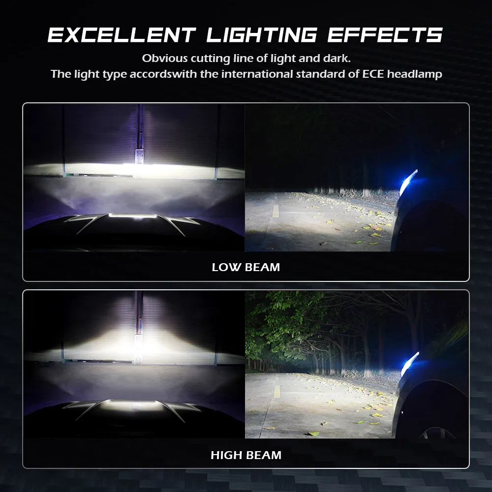 

NOVSIGHT H11 H8 H7 LED Lights for projectors type headlights New Style 90w 12000lm 6500k white D1 D2 9005 Led Car Headlight bulb