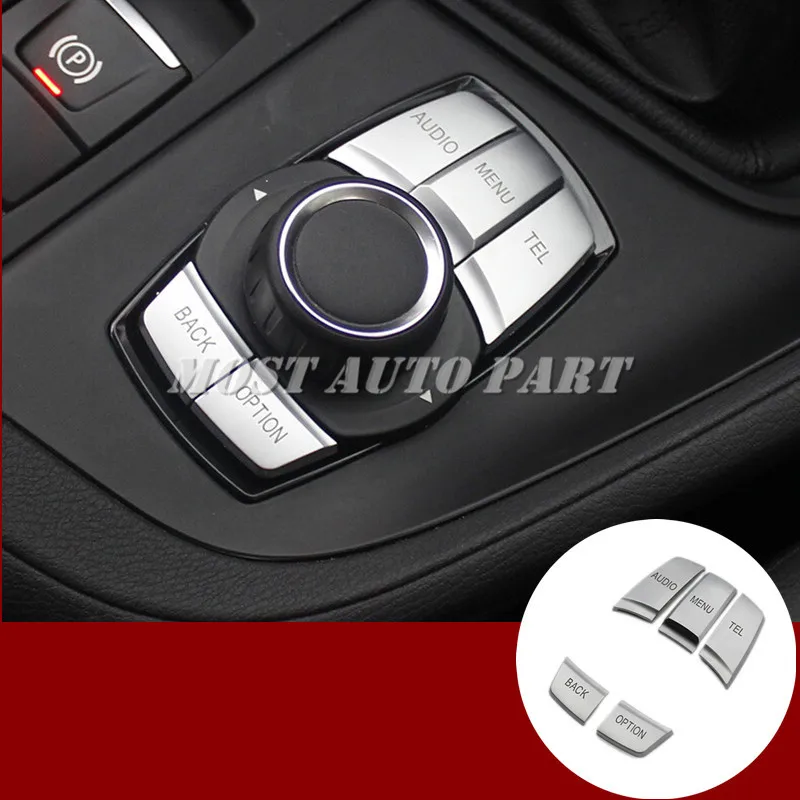 

Внутренняя консоль iDrive, мультимедийная кнопка, отделка крышки, 5 шт. для BMW X1 F48 2016-2021, автомобильные аксессуары, внутренняя отделка автомобил...