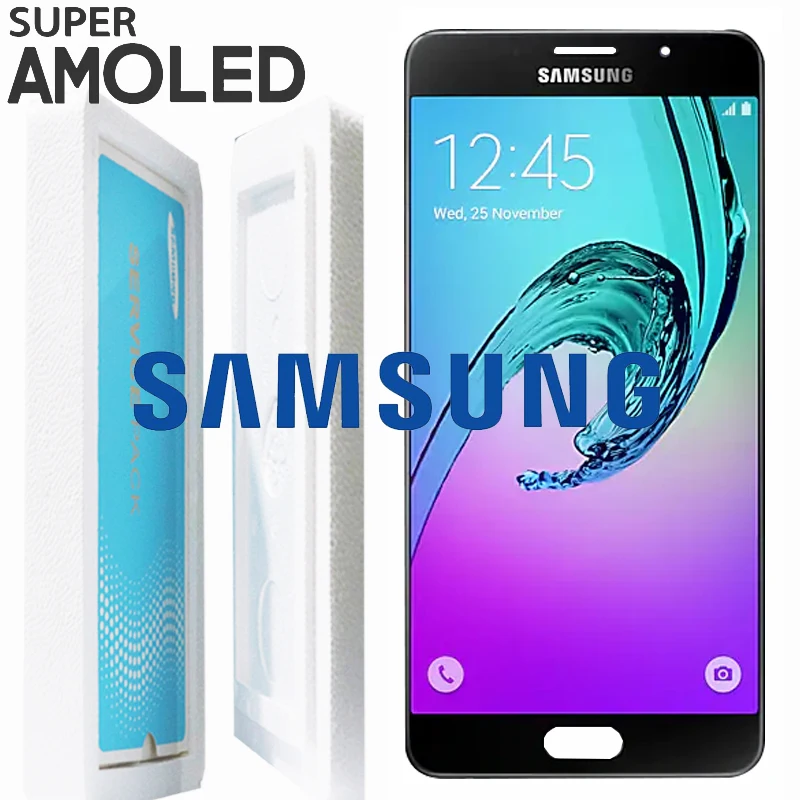 Оригинальный 5 ''SUPER AMOLED LCD для SAMSUNG Galaxy A7 2016 дисплей A710 A710F A710M кодирующий