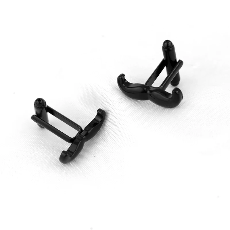 Dongsheng модные французские запонки милые для мужчин черные усы пуговицы рубашка